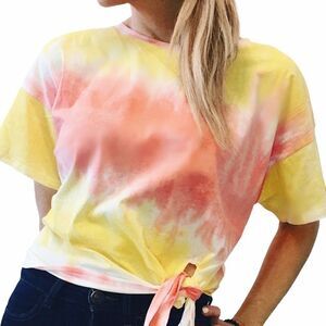 NWT SADIE & SAGE Tie Dye Short Sleeve Tee Shirt
